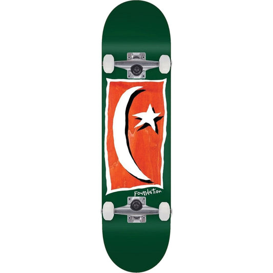FOUNDATION STAR & MOON V2 GREEN COMPLETE 8.13 - Skateboard - Completes
