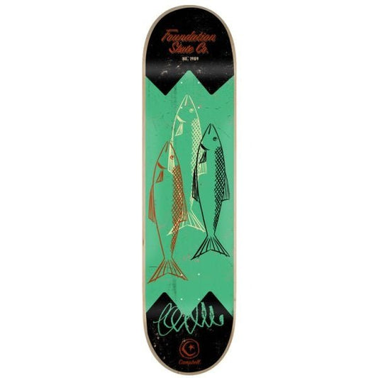 FS CAMPBELL FISH TIN 8.25" Deck - Skateboard - Decks
