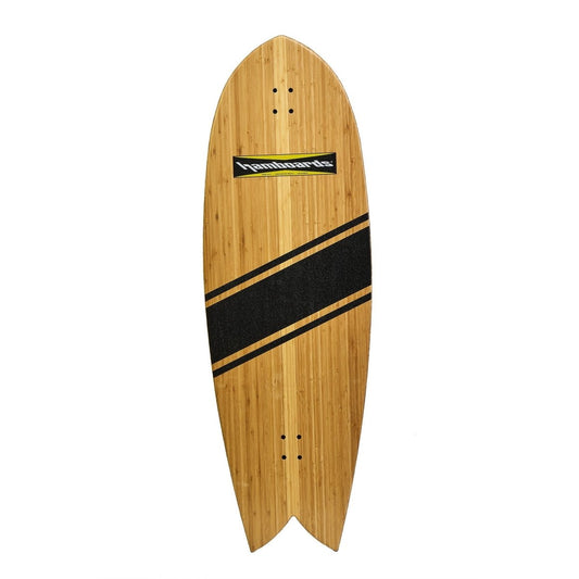 Hamboard Fish Bamboo Wedge 53" - Surfskate - Completes