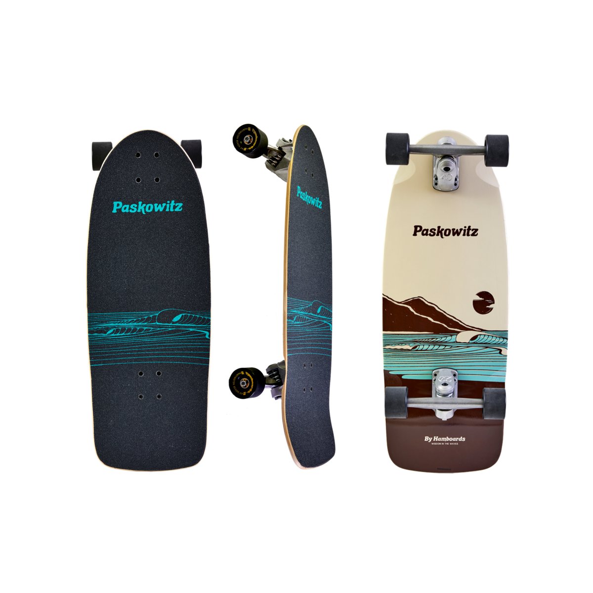 Hamboard Paskowitz Surfskate - Zen Swell / 30" - Surfskate - Completes