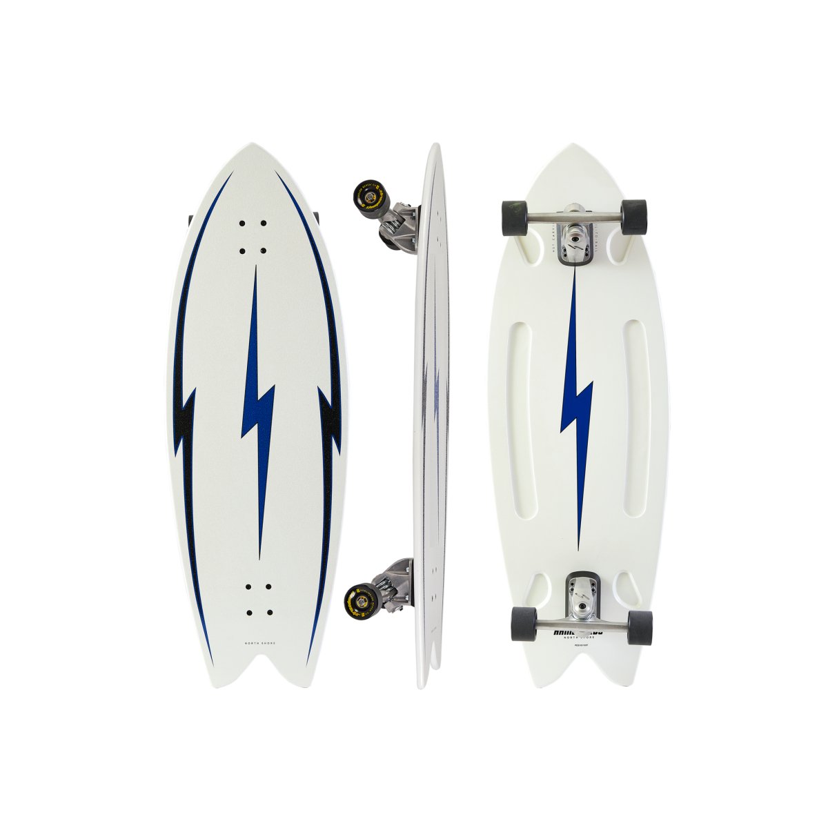 Hamboard Pescadito - Surfskate - North Shore White - 43" - HST200 - Surfskate - Completes