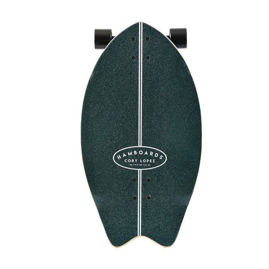Hamboard Twisted Fin - Surfskate - Cory Lopez - 26" - Dark Teal - Surfskate - Completes