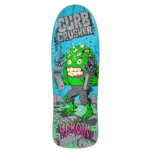 Heroin Curb Crusher XL Barf 10.25 - Skateboard - Decks