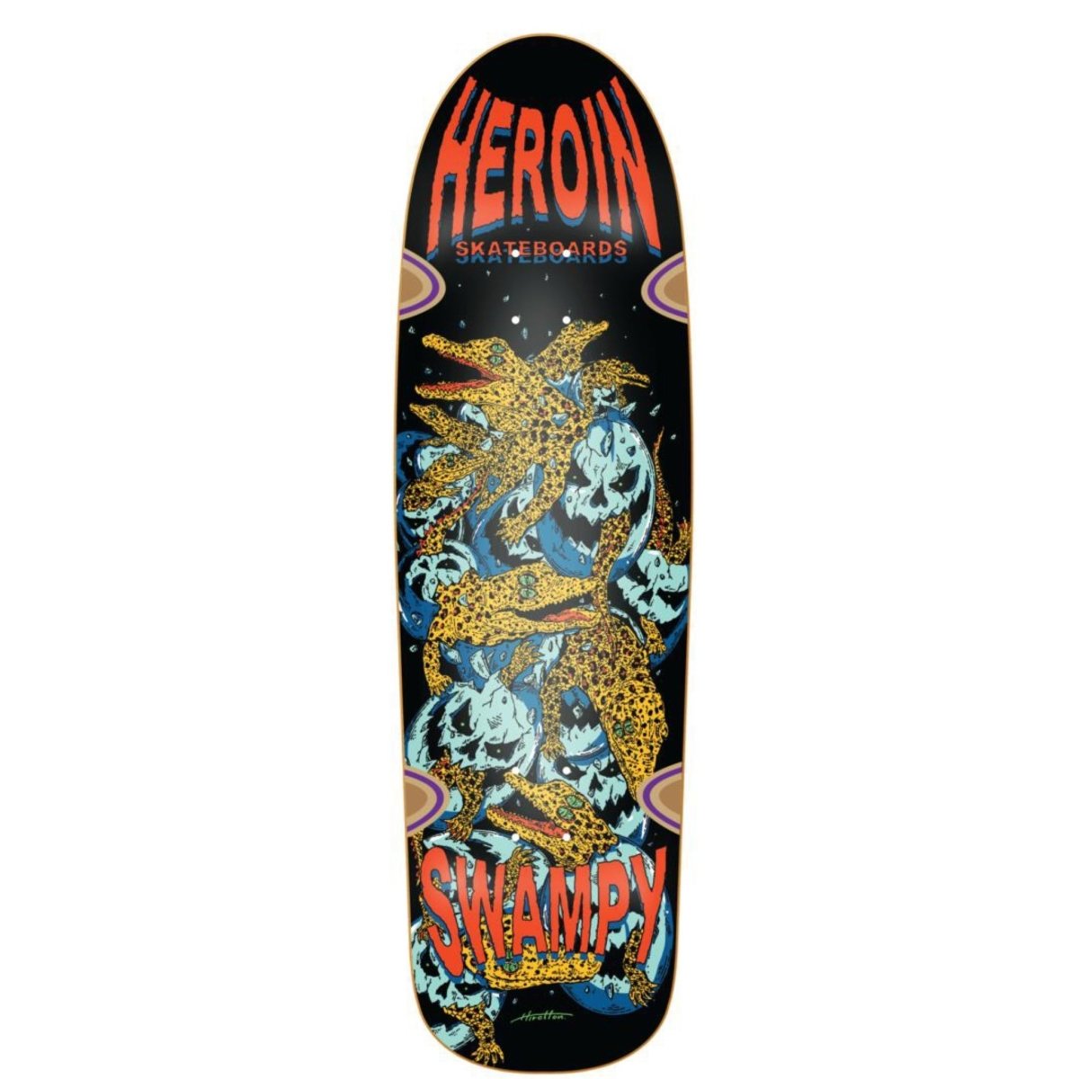 Heroin Swampy Gators DD Deck 9.125" - Skateboard - Decks