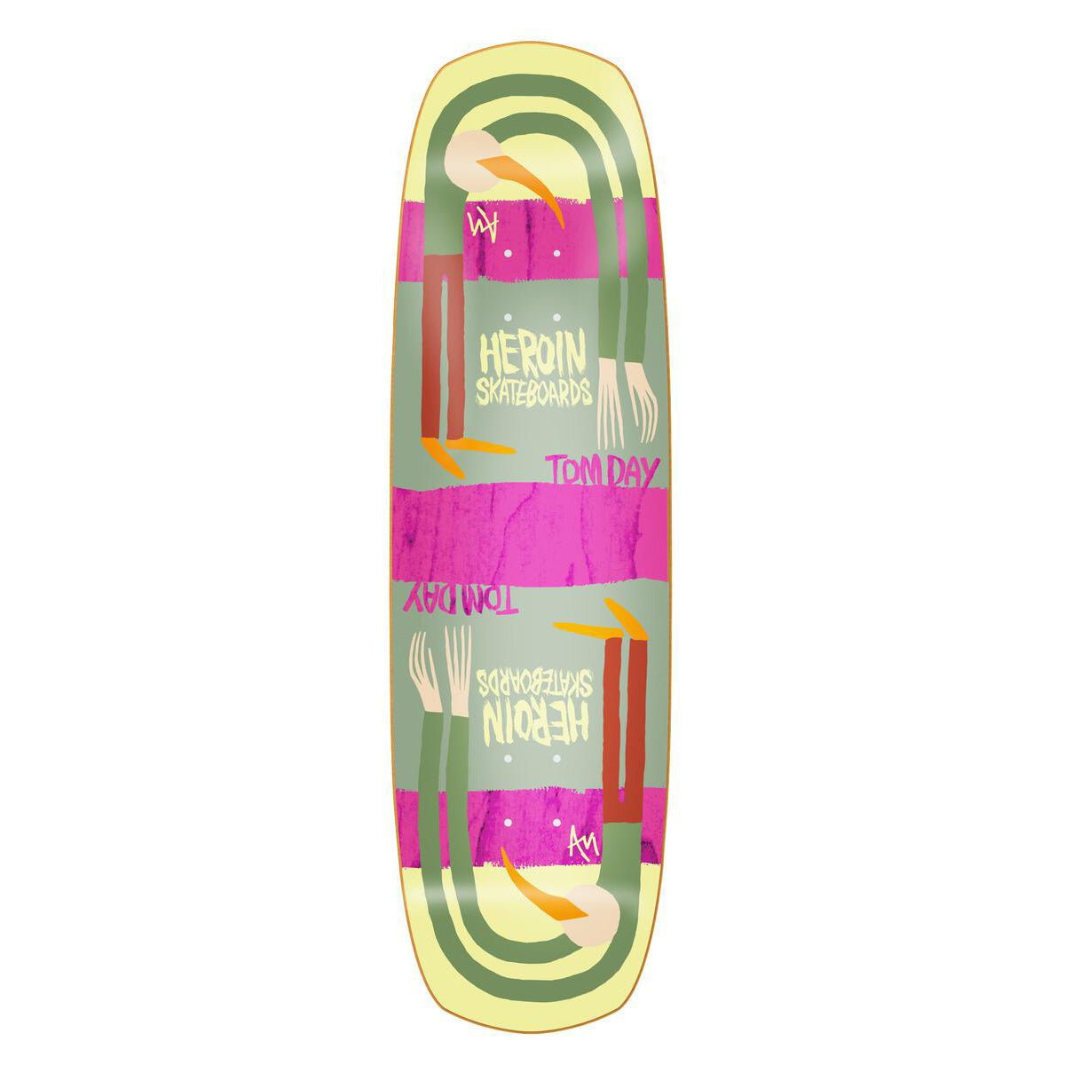 Heroin TD Papillon Deck 9.0 - Skateboard - Decks