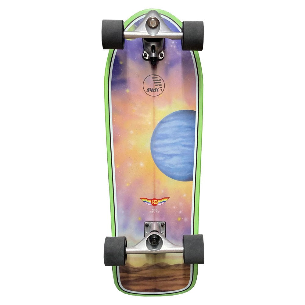 Hot Buttered Oze Nebula Surfskate Slide 3.0 30.5x10.5 (Green) - Surfskate - Completes