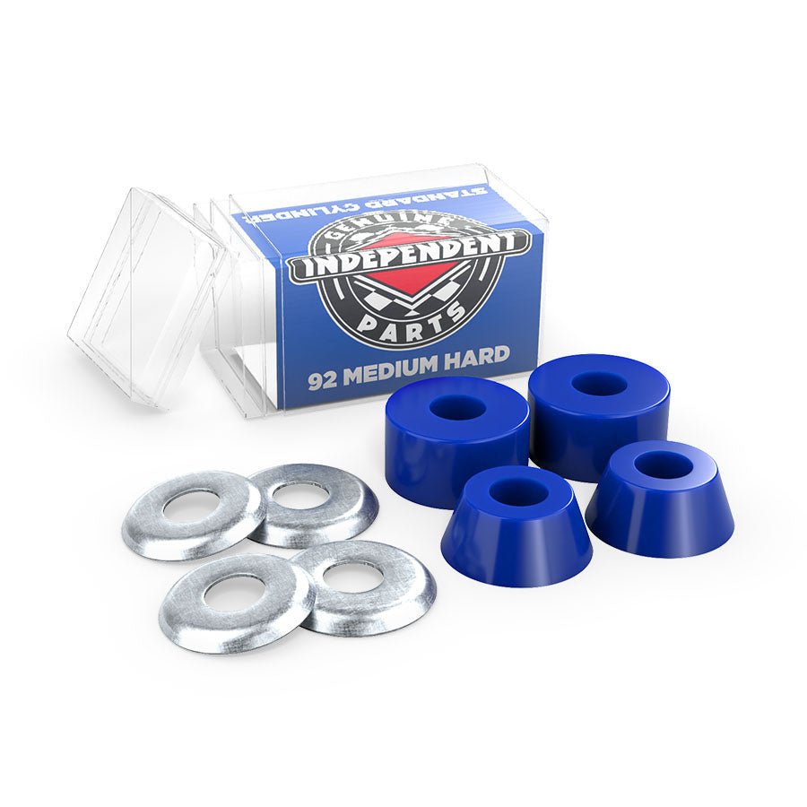 INDE STD CYLINDER CUSHIONS 92a BLU 2pr w/washers - Skateboard - Bushings