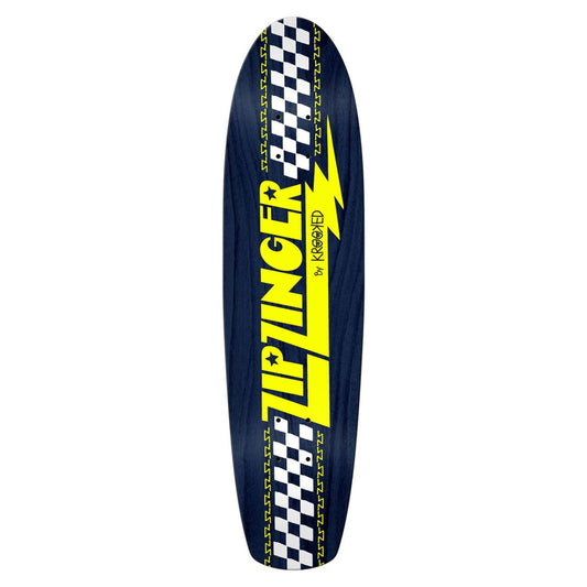 KRK Zip Zinger (Navy/Yellow) 7.75"x30" - Skateboard - Decks