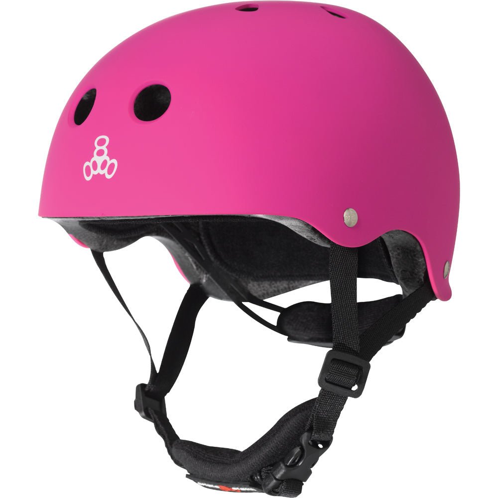 Lil 8 Helmet - Neon Pink Rubber - Gear - Helmets