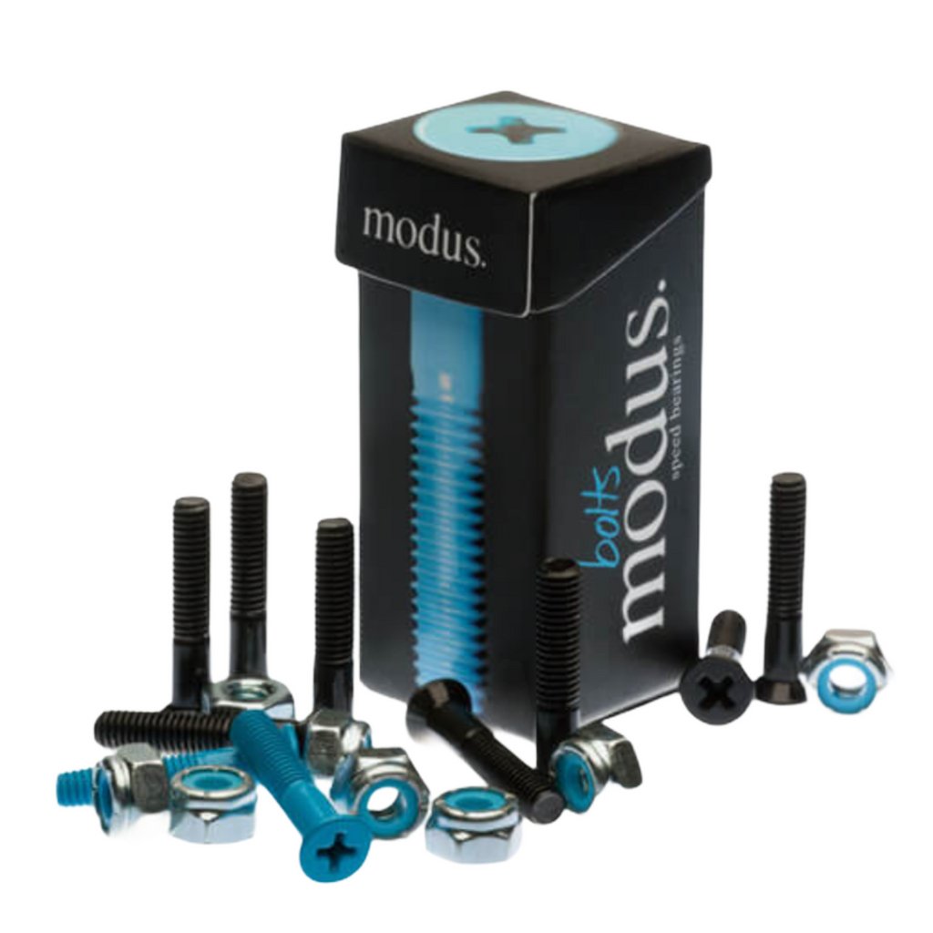 MODUS 1-1/2" PHILLIPS HARDWARE BLK/BLUE - Skateboard - Hardware