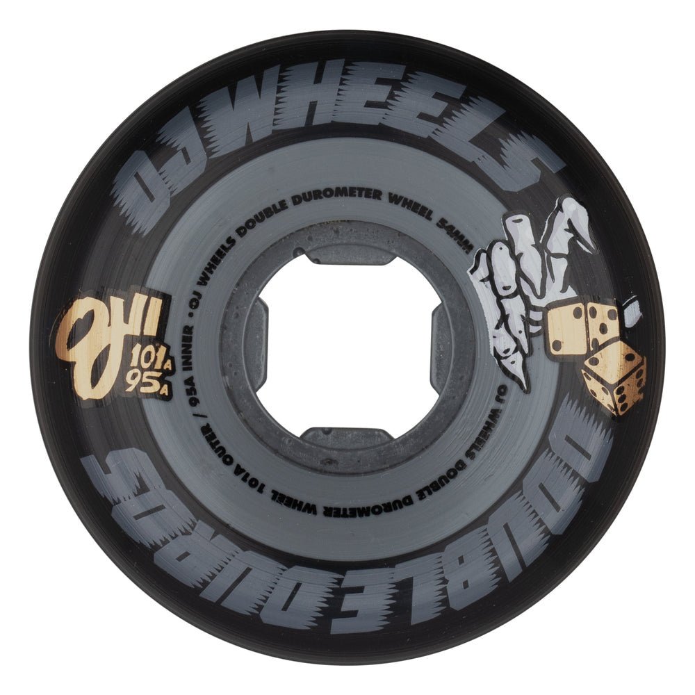 OJ 101a/95a Double Duro 54mm (Black/Gray) - Skateboard - Wheels