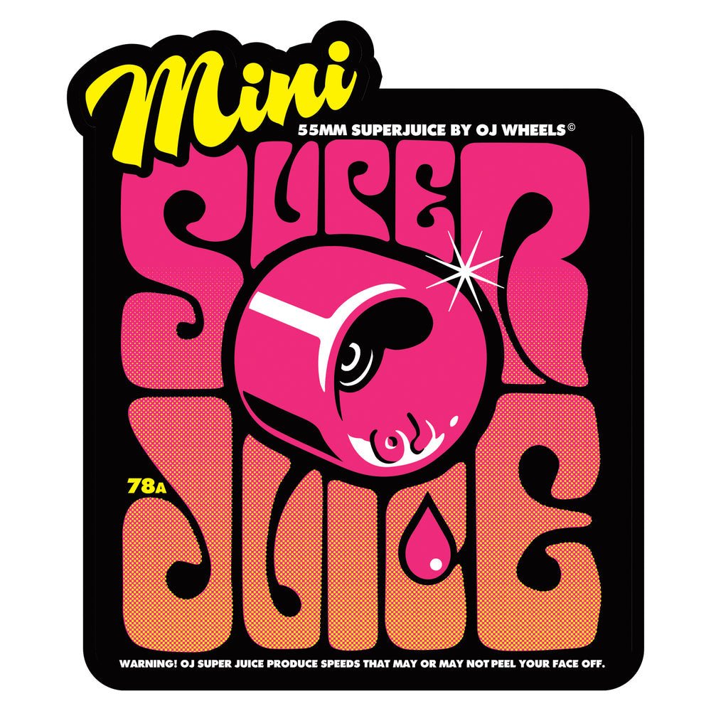 OJ 78a Mini Super Juice 55mm (Blazing Pink) - Skateboard - Wheels