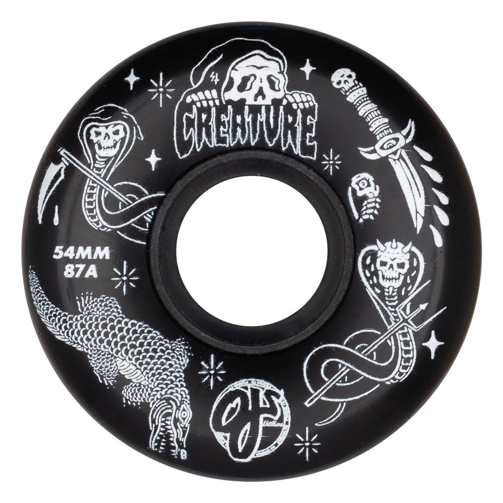 OJ 87a Keyframe Creature Trippy Tanks 54mm (Black) - Skateboard - Wheels