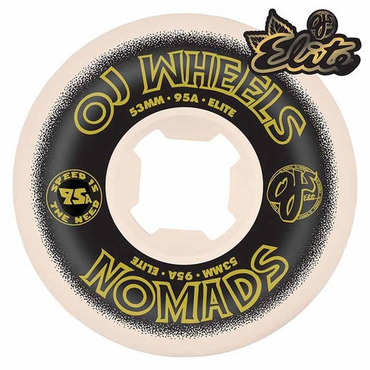 OJ 95a Elite Nomads 57mm (White/Black) - Skateboard - Wheels