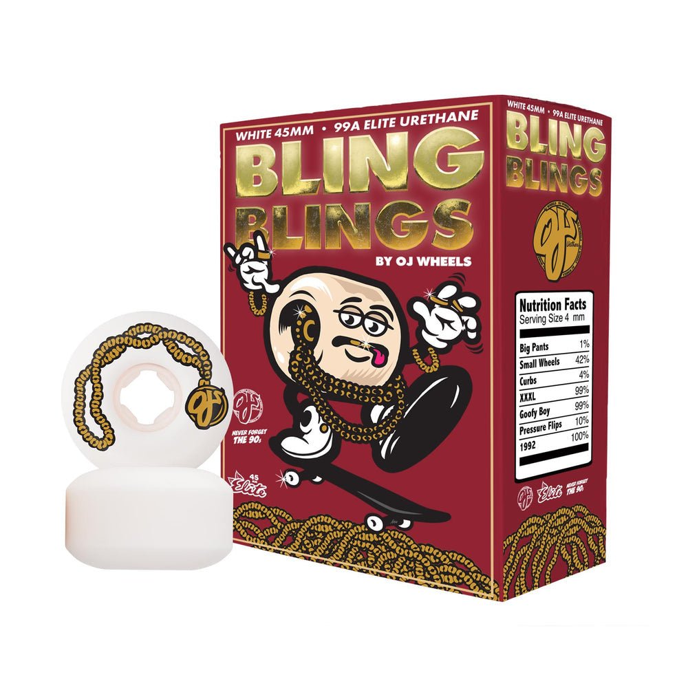 OJ 99a Lil Bling Blings Mini Chubbies White 45mm - Skateboard - Wheels