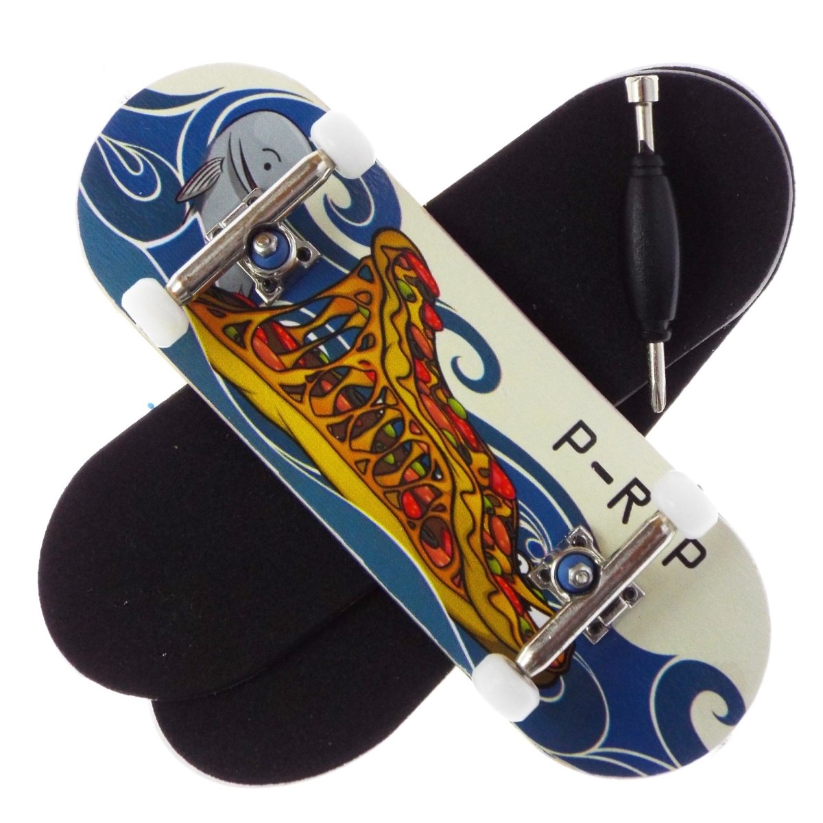 P-REP 32x97 Chromite Cmp - Eater Pizza - Fingerboard - FB Complete