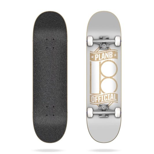 Plan B Banner Stained 8.25" Mini Complete - Skateboard - Completes