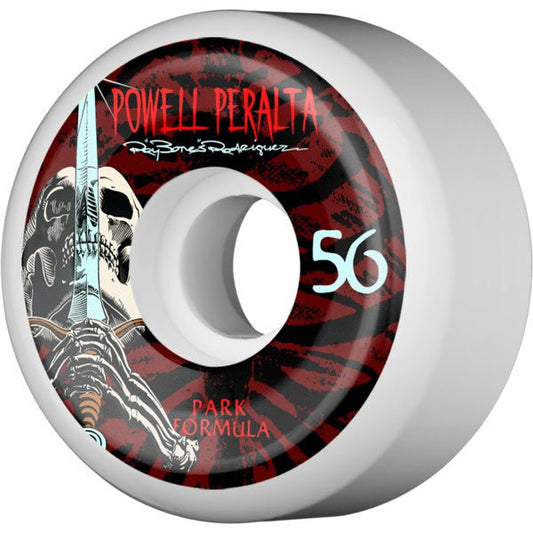 Pwl/P 103a Ray Rod Skull & Sword 56mm (White/Red) - Skateboard - Wheels