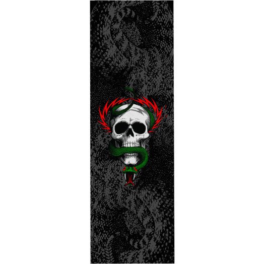 PWL/P Grip Sheet 9x33 McGill Skull&Snake Black - Skateboard - Griptape