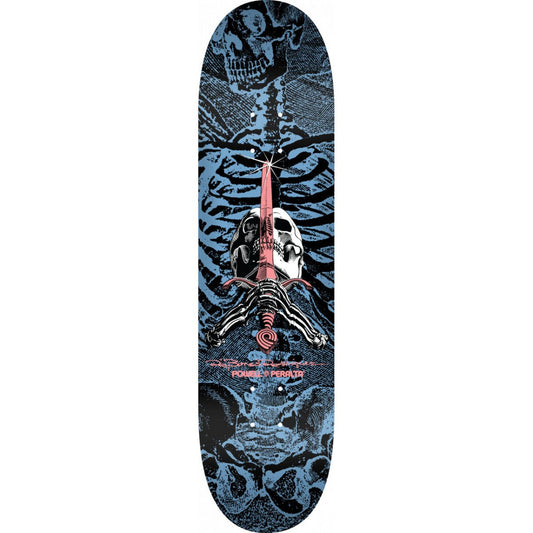 PWP SKULL & SWORD DECK 8.75 Blue - Skateboard - Decks