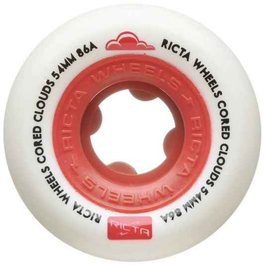 Ricta 86a Cored Clouds 54mm (Red) - Skateboard - Wheels