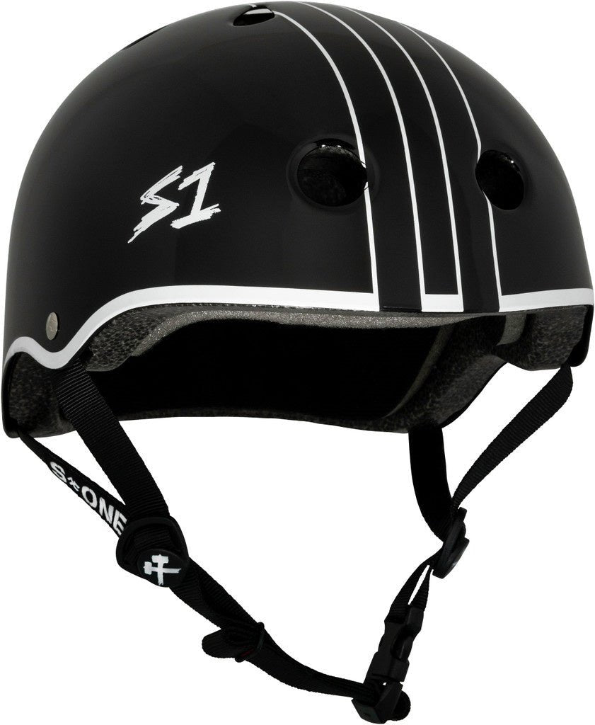 S1 Lifer Black Gloss w/ White Outline - Gavo Collab - Gear - Helmets