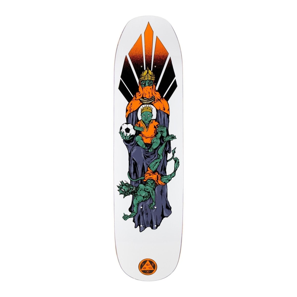 SALE - WLCM Futbol on Son of Moontrimmer - 8.25" - Skateboard - Decks