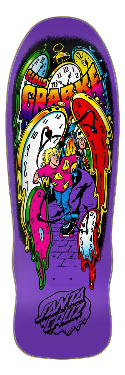 SC Grabke Melting Clocks Reissue 9.7" x 29.4" wb14.75 Deck - Skateboard - Decks