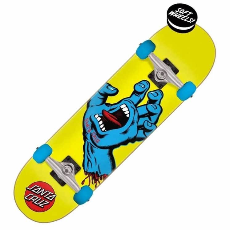 SC Screaming Hand Mini Complete (Yellow) - 7.75" - Skateboard - Completes