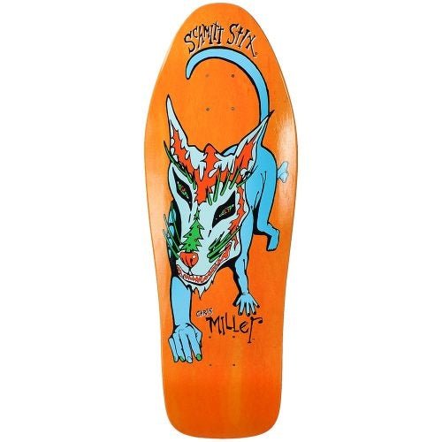 Schmitt Stix Chris Miller Dog 10" Deck Orange Stain - Skateboard - Decks