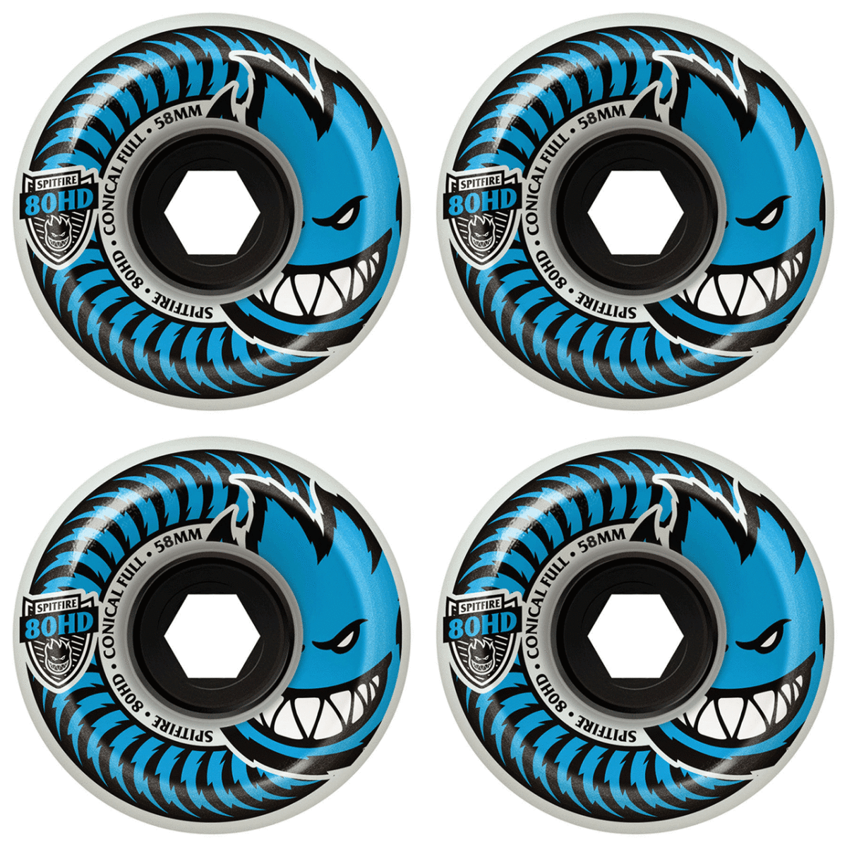 SF 80HD Conical Full 56mm (Blue) - Skateboard - Wheels