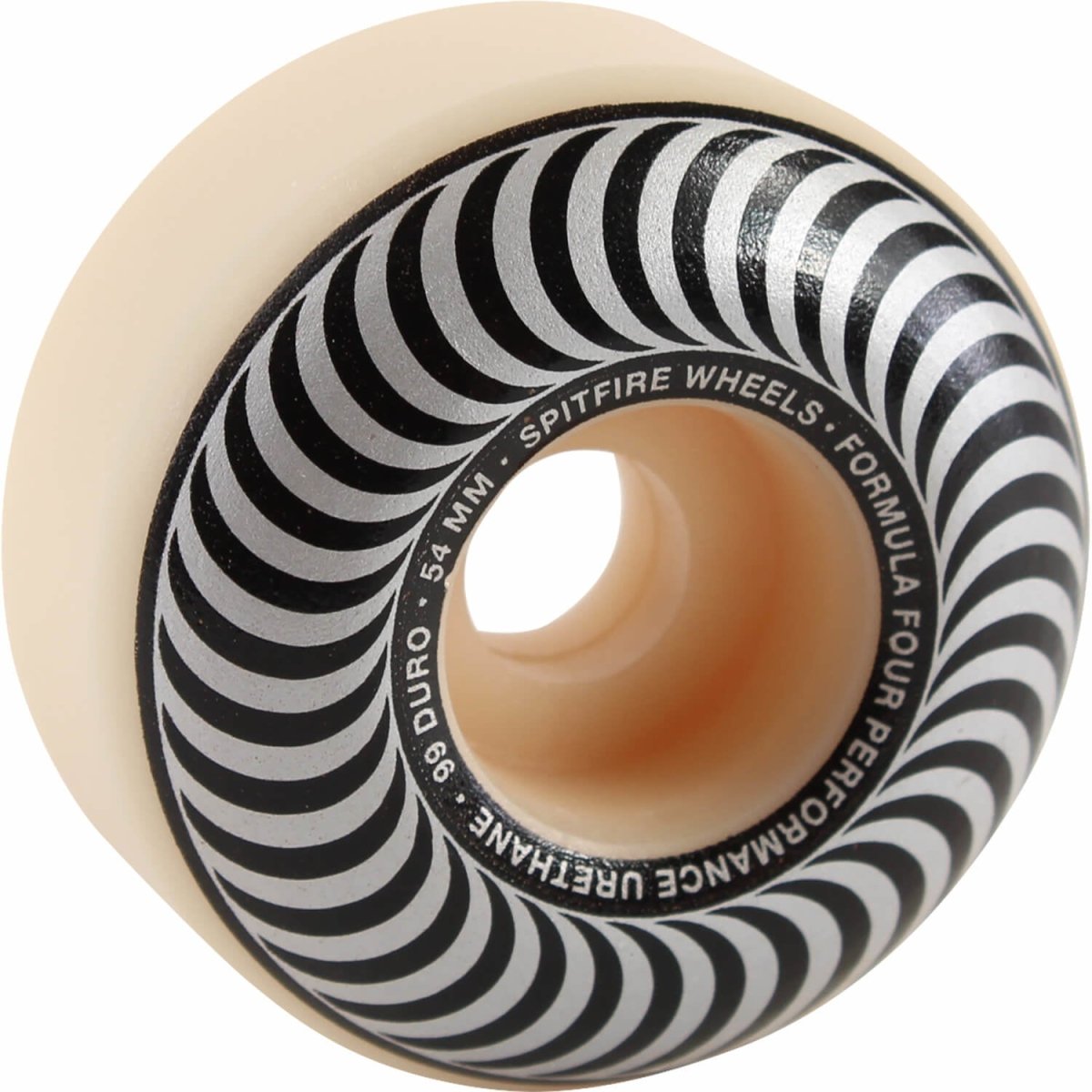 SF F4 101a Classic Swirl 54mm (White/Silver) - Skateboard - Wheels