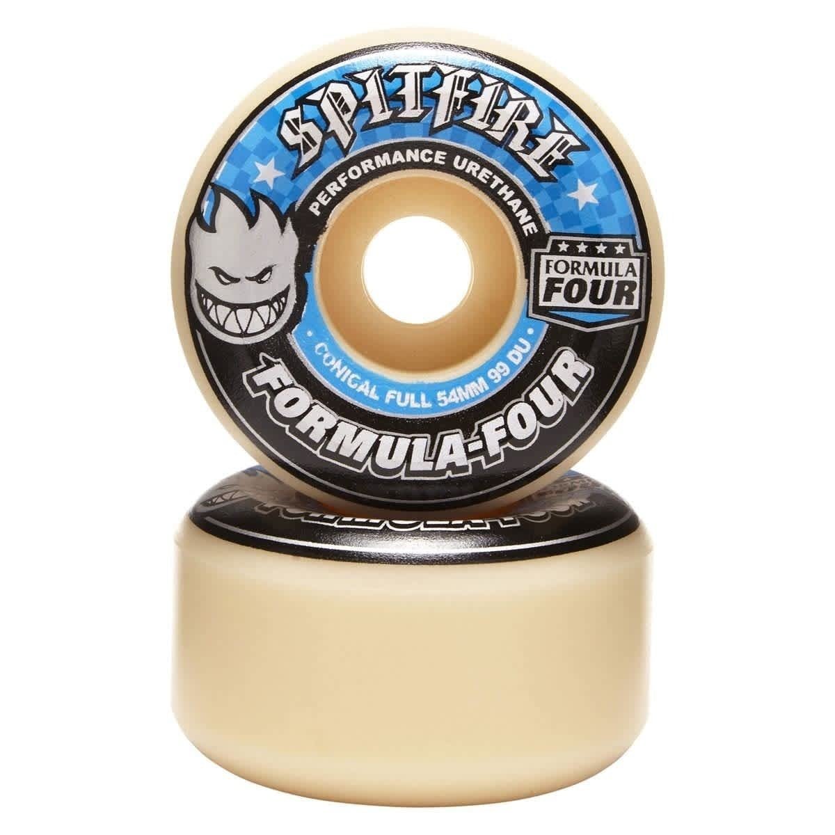 SF F4 99a Conical Full 54mm (White/Blue) - Skateboard - Wheels