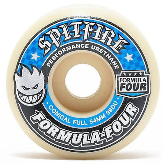 SF F4 99a Conical Full 58mm (White/Blue) - Skateboard - Wheels