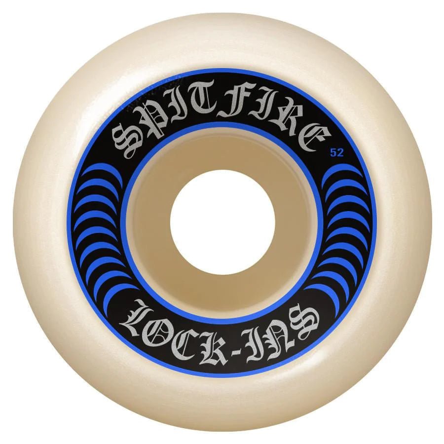 SF F4 99D Lock Ins 52mm (White/Blue) - Skateboard - Wheels