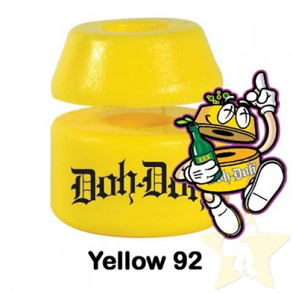 SHORTYS QUAD DOH BUSHINGS 92a YELLOW - Skateboard - Bushings