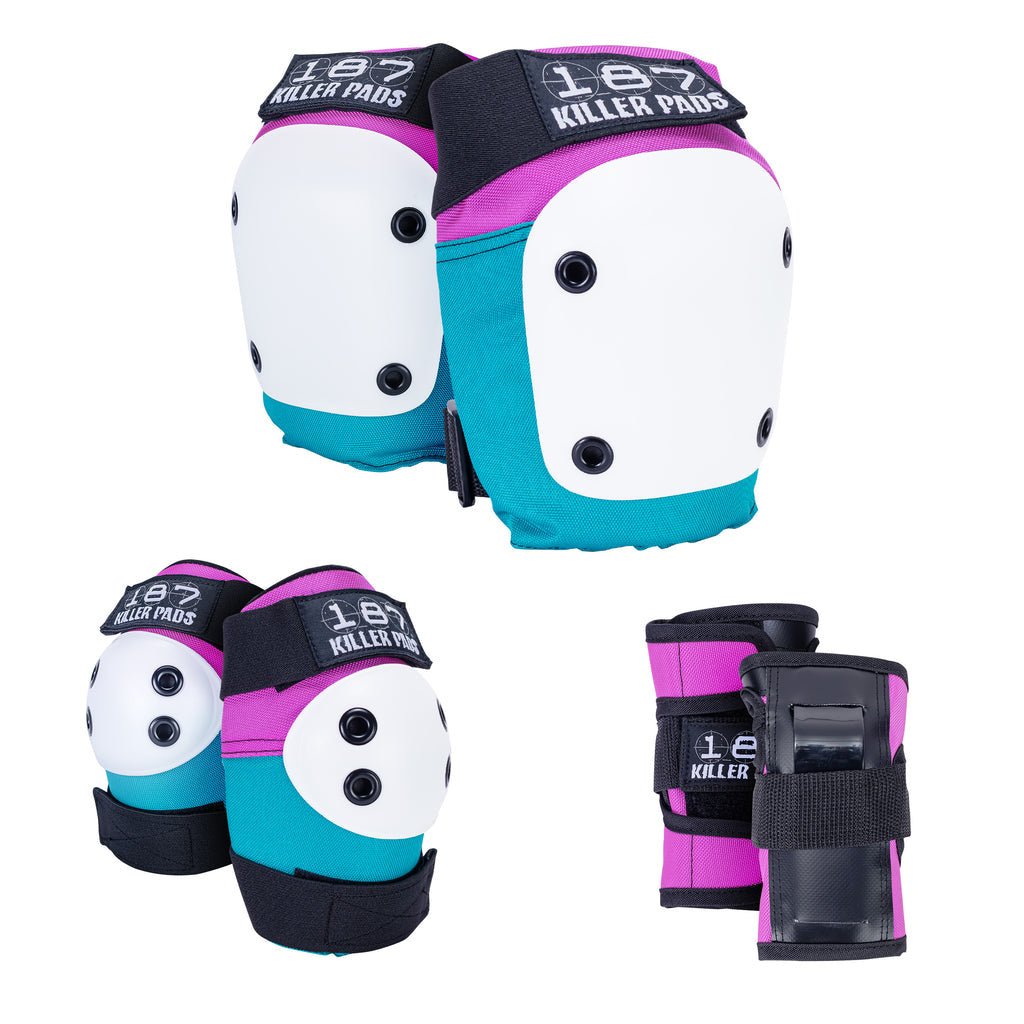 Six Pack Adult - Pink/Teal - L/XL - Gear - Pads