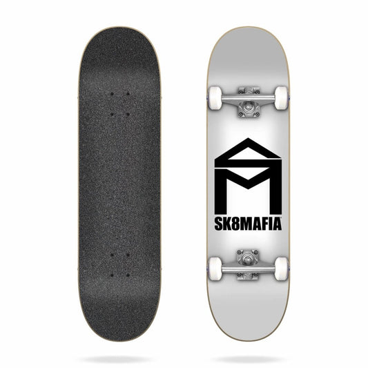 Sk8Mafia House Logo White 6.0" Micro Complete - Skateboard - Completes