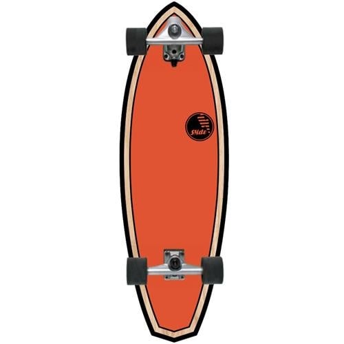 Slide Diamond Inset Surfskate 32x10.5 (Orange) - Surfskate - Completes