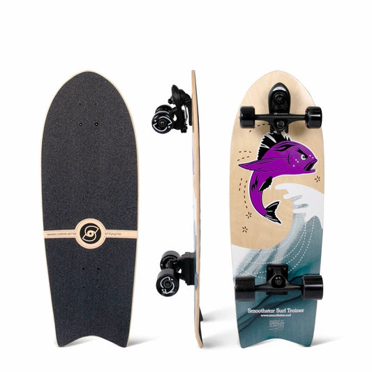 SmoothStar 30″ Flying Fish THD (Purple) Surfskate - Surfskate - Completes