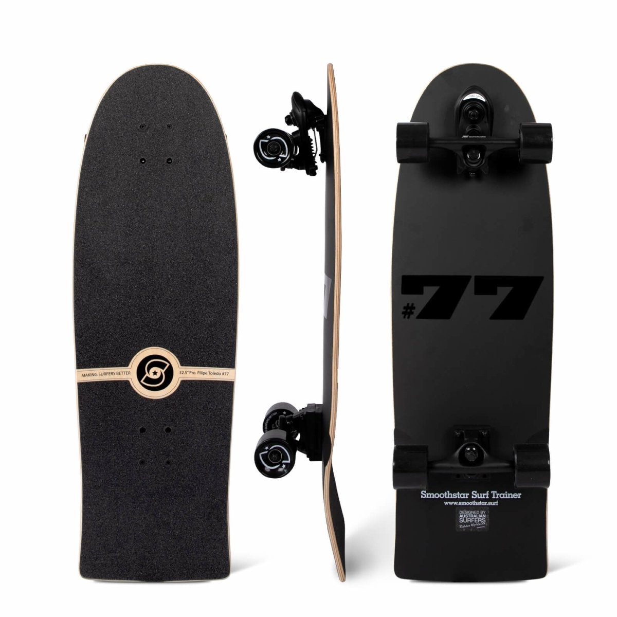 SmoothStar 32.5″ Filipe Toledo #77 THD Surfskate - Surfskate - Completes