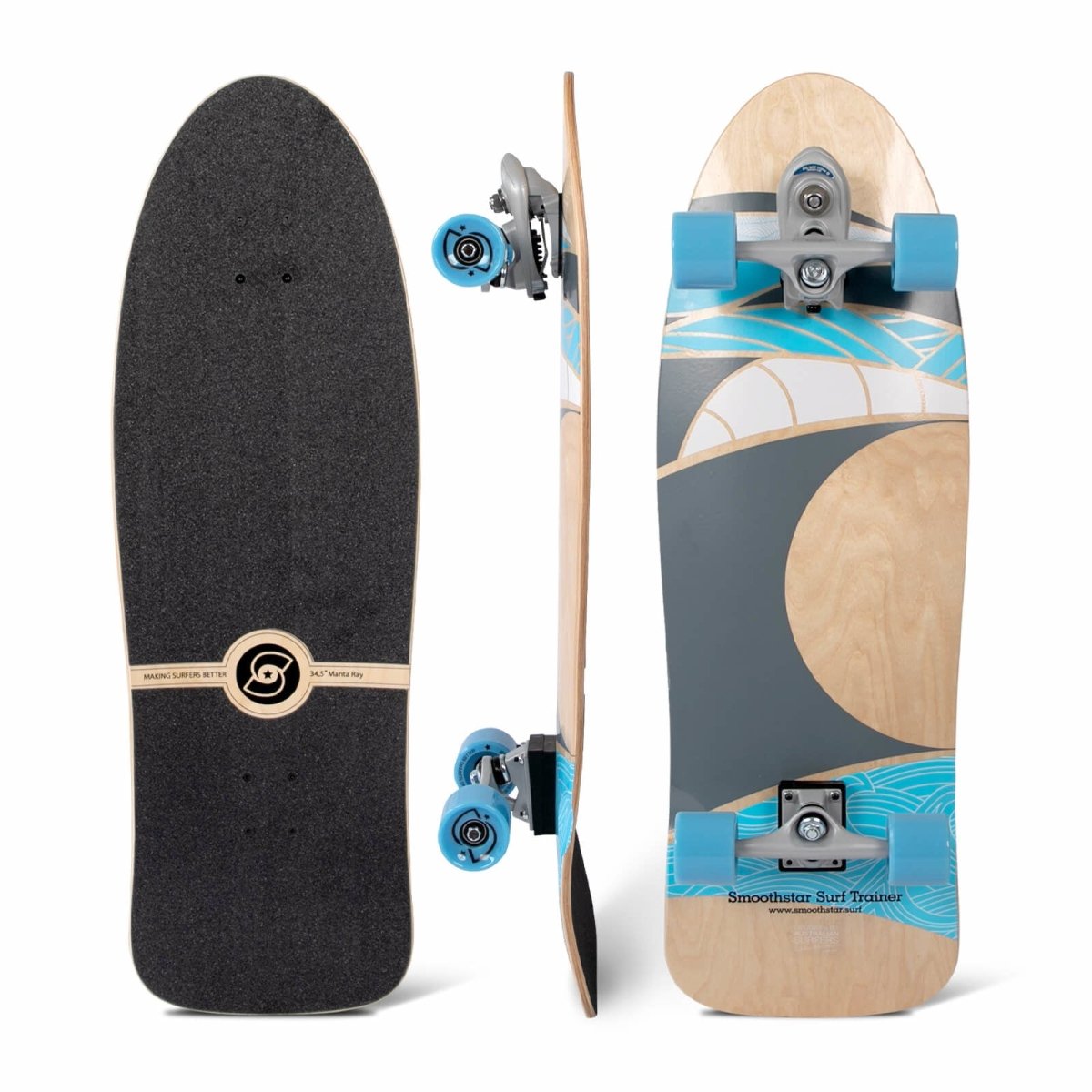 SmoothStar 34.5″ Manta Ray THD Surfskate – Status Skateshop