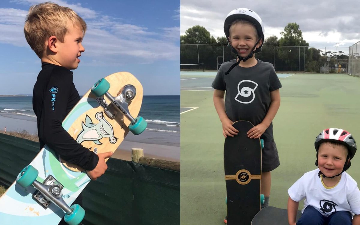 SmoothStar Mini Grom Hammerhead 26″ Kids Surfskate - Surfskate - Completes