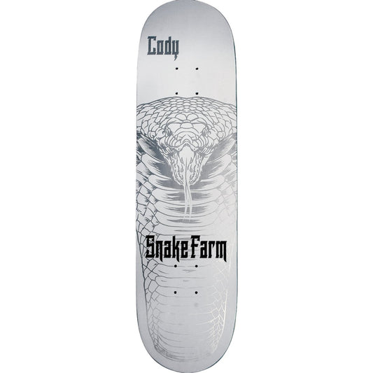 Snake Farm Mcentire White Snake Moan Deck 8.0" - Skateboard - Decks