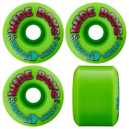 Snot Wide Boys 56mm 99A Green - Skateboard - Wheels