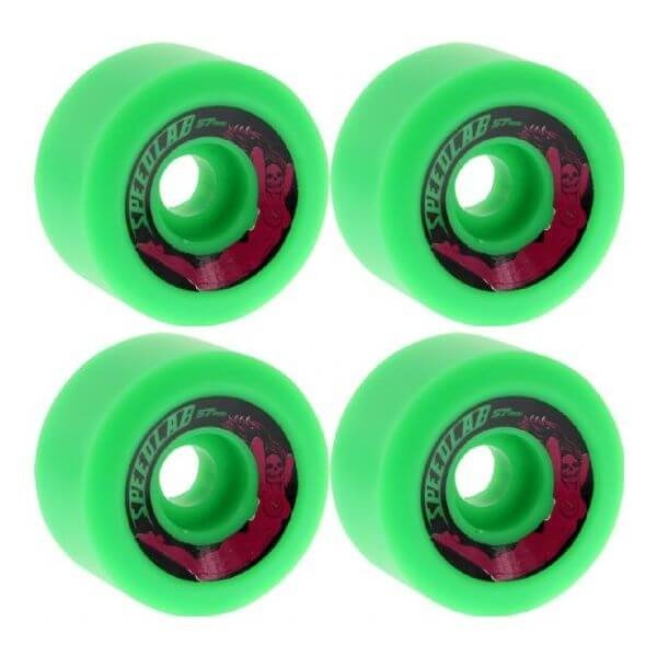 SPEEDLAB 99a Bombshells 57mm (3 Green 1 White) - Skateboard - Wheels