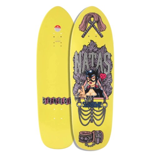Strangelove NATAS Cliver 10" Yellow Deck - Skateboard - Decks