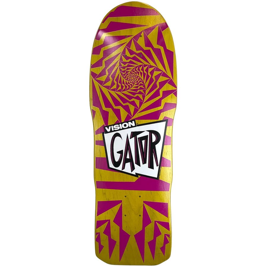 Vision Gator II Modern Concave Deck 10.25"x30.5" PNK/YEL - Skateboard - Decks