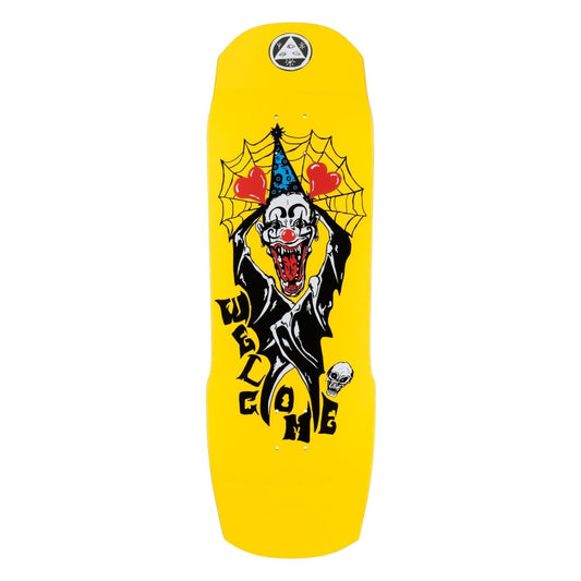 WLCM Crazy Tony on Totem 2.0 9.75" (Neon Yellow) - Skateboard - Decks
