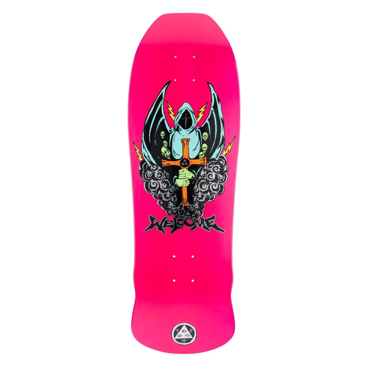 WLCM Knight on Early Grab 10" Neon Pink Dip - Skateboard - Decks
